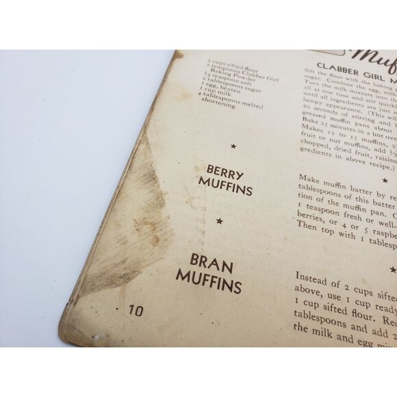 Clabber Girl Baking Powder Company Booklet Recipes 1930s Vintage - Picture 8 of 13